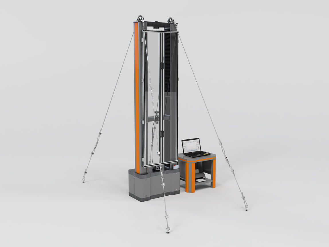 РЭМ-У машина разрывная электромеханическая (удлиненная, для испытания труб) - 1