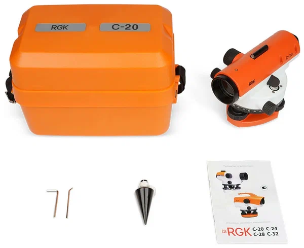 Оптический нивелир RGK C-20 с поверкой - 5