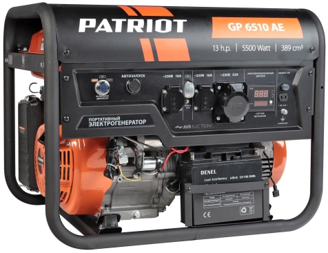 Бензиновый генератор Patriot GP 6510AE