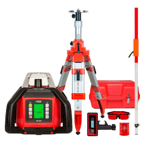 Комплект: ротационный нивелир RGK SP-500 + штатив, рейка