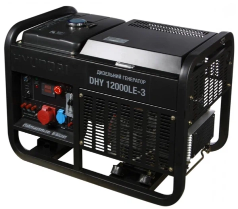 Дизельный генератор Hyundai DHY 12000LE-3