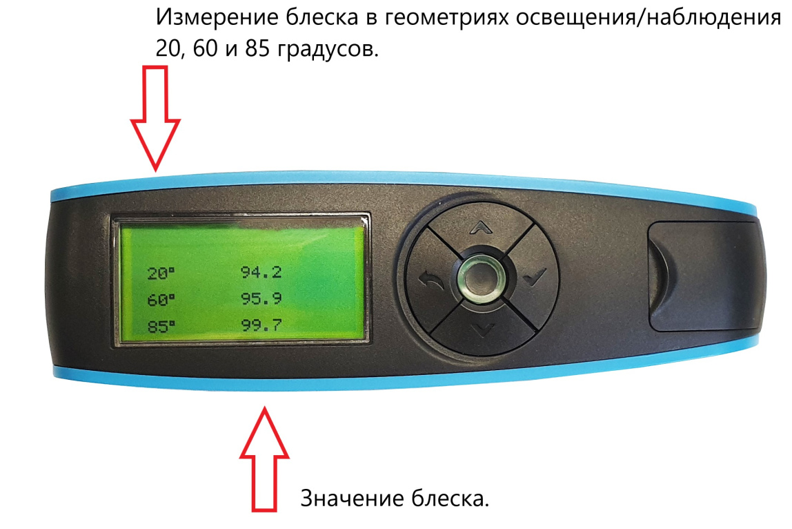 Блескомер фотоэлектрический БФ трёхугловой 20°/20°, 60°/60°, 85°/85° - 24