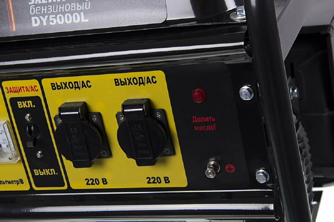 Бензиновый генератор HUTER DY5000L - 9