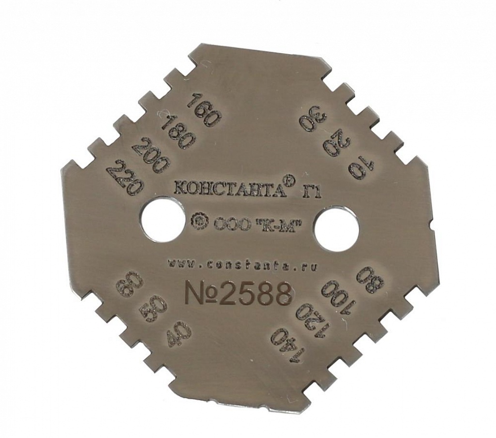 Константа Г толщиномеры-гребенки неотвердевшего слоя краски