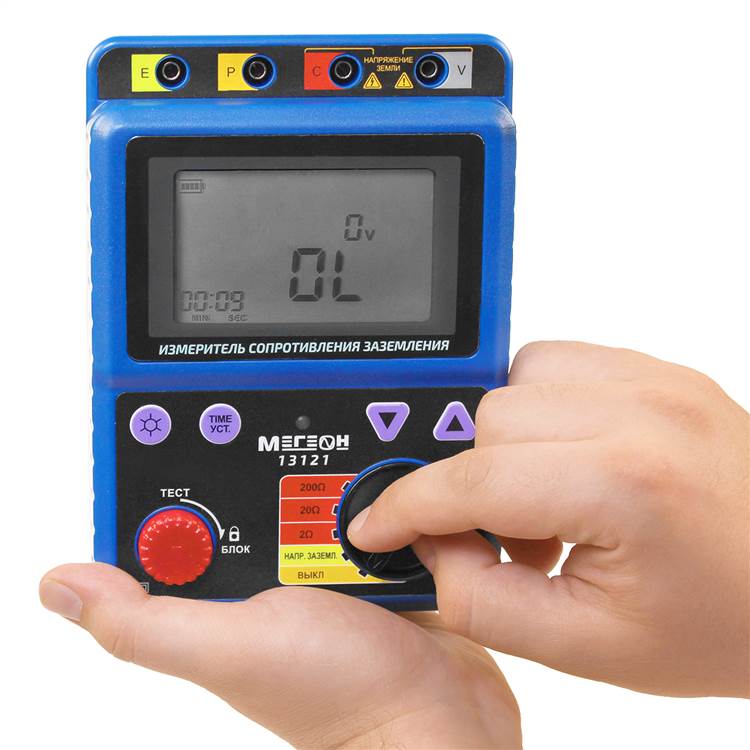 МЕГЕОН 13121 Измеритель сопротивления заземления - 12