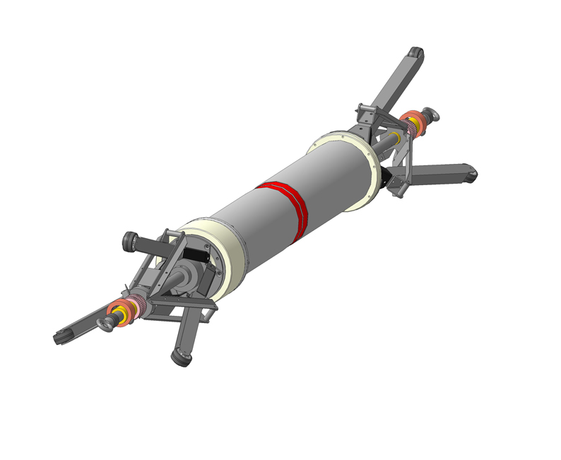 Внутритрубная тележка для труб Ø 159 ÷ 820 мм зонтичного типа в футляре - 2