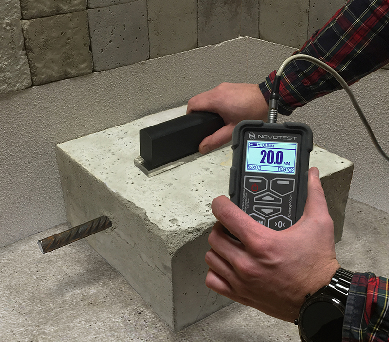 NOVOTEST измеритель толщины защитного слоя бетона (арматуроскоп) - 3