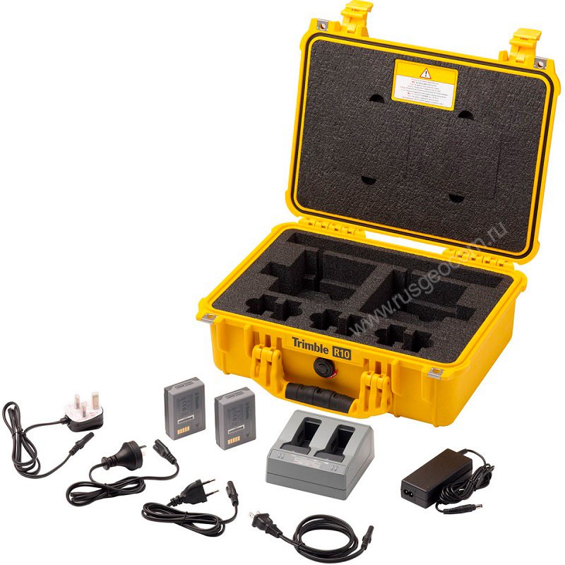 Зарядный набор для Trimble R10 (кейс, 2 батареи, зарядное устройство с 2 слотами)