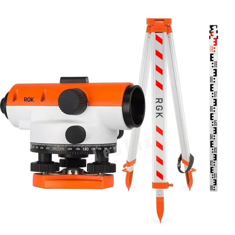Комплект оптический нивелир RGK C-32 штатив рейка - 3 в 1