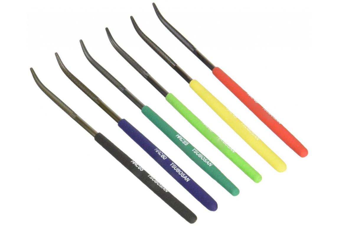 Tsubosan твердомеры царапающие - тарированные напильники (комплект из 6 шт) - 2