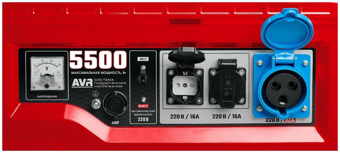 Бензиновый генератор ЗУБР СБА-5500 с АВР - 6