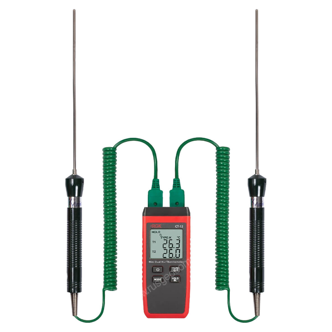 Термометр RGK CT-12 с погружными зондами температуры TR-10W с поверкой