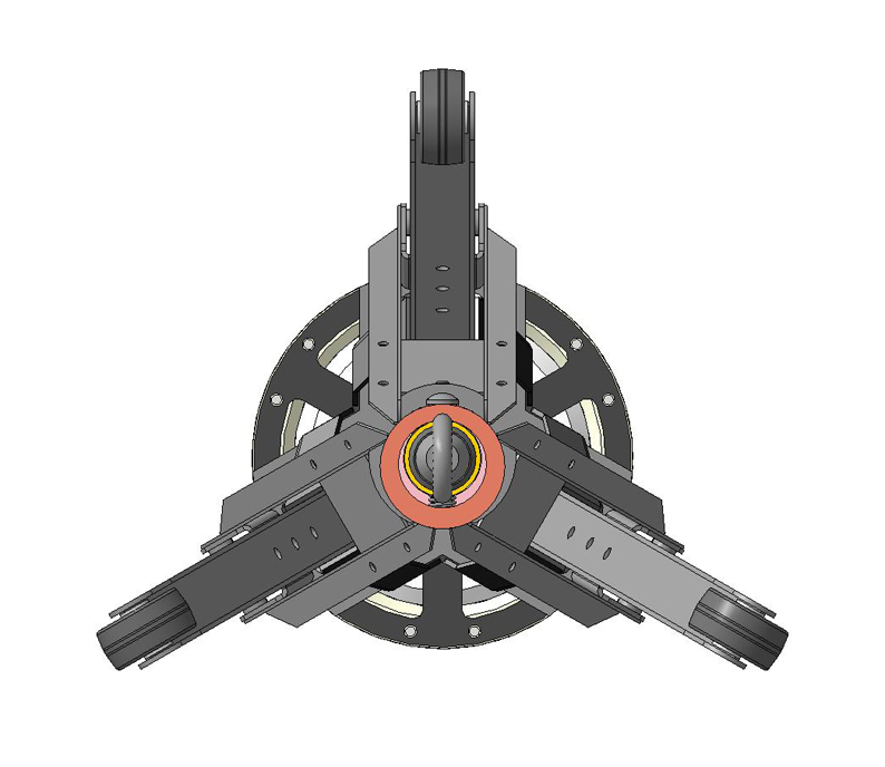 Внутритрубная тележка для труб Ø 159 ÷ 820 мм зонтичного типа в футляре - 4