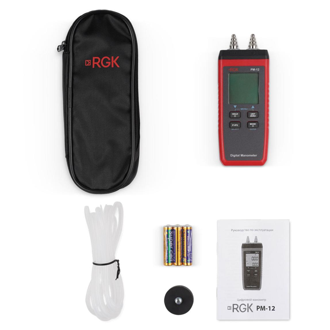 Цифровой манометр RGK PM-12 - 5
