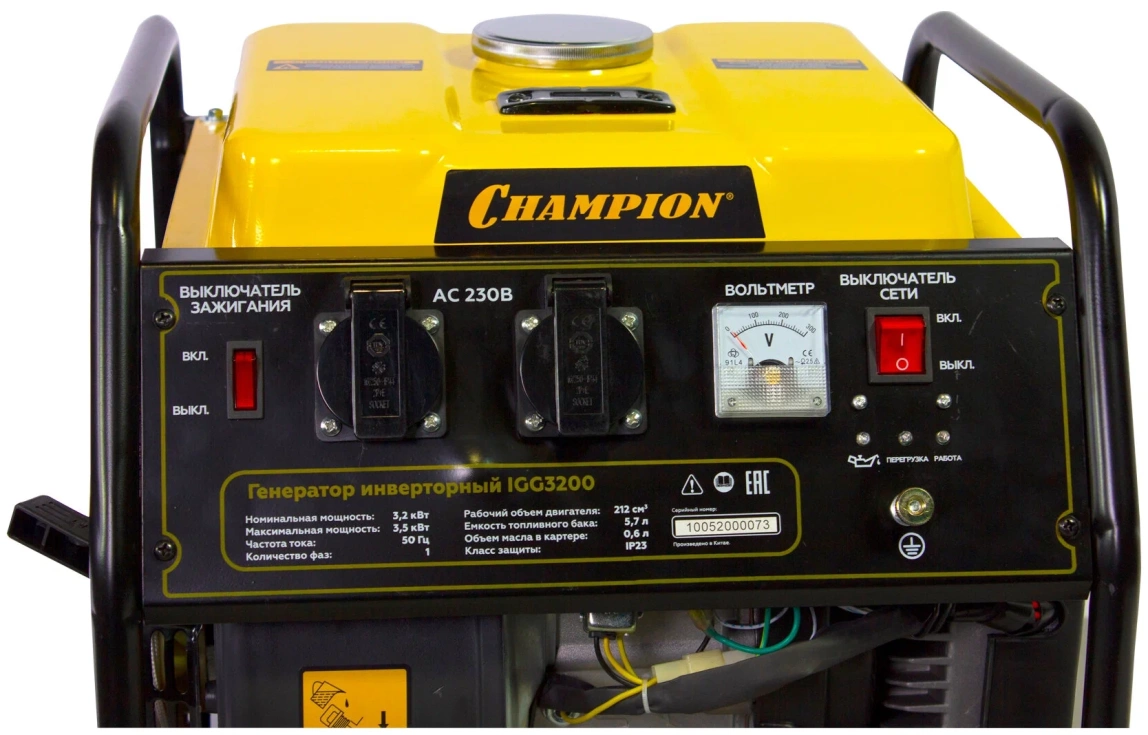 Инверторный генератор Champion IGG3200 - 1
