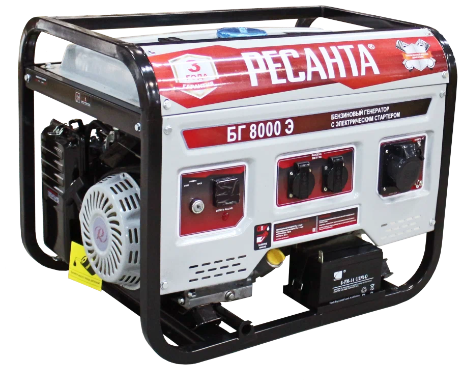 Бензиновый генератор Ресанта БГ 8000 Э