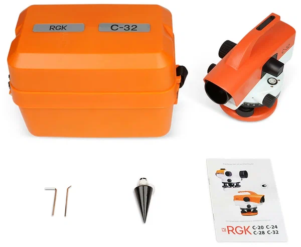 Оптический нивелир RGK C-32 с поверкой - 6