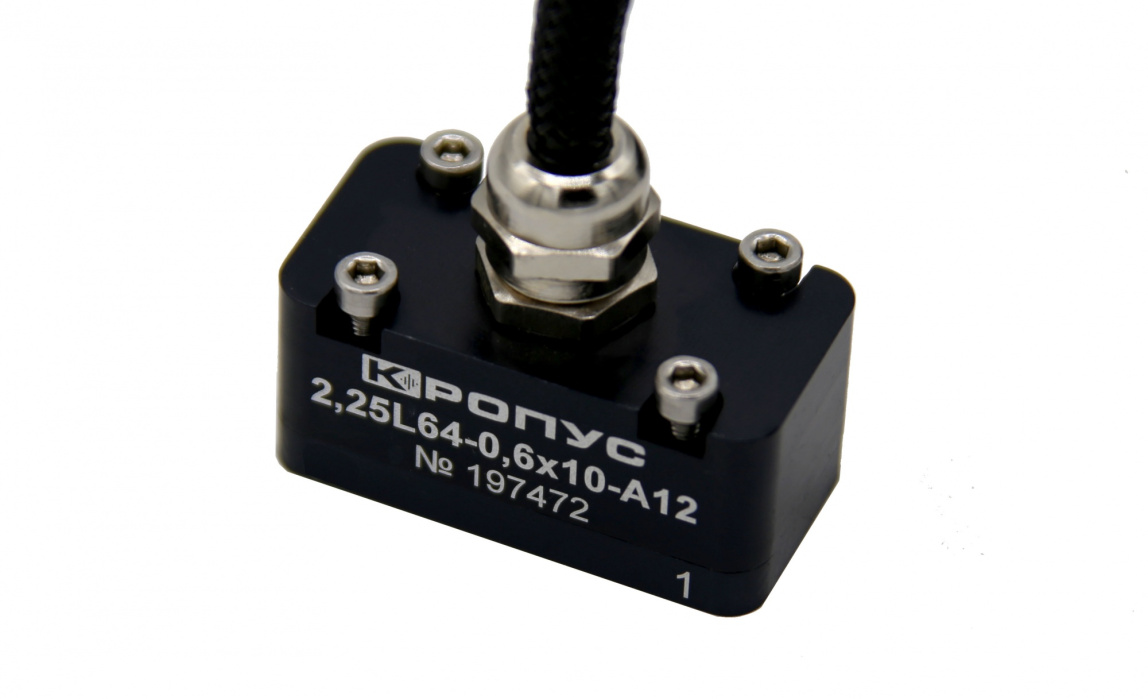 2,25L64-0,6х10-A12 фазированная решетка, 64 эл, 2,25 МГц