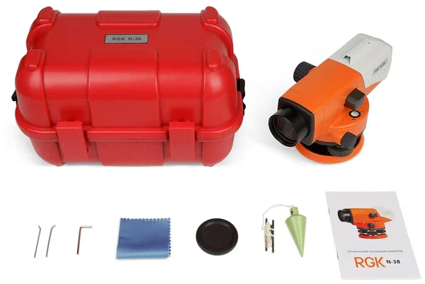 Комплект оптический нивелир RGK N-38 штатив рейка - 3 в 1 с поверкой - 5