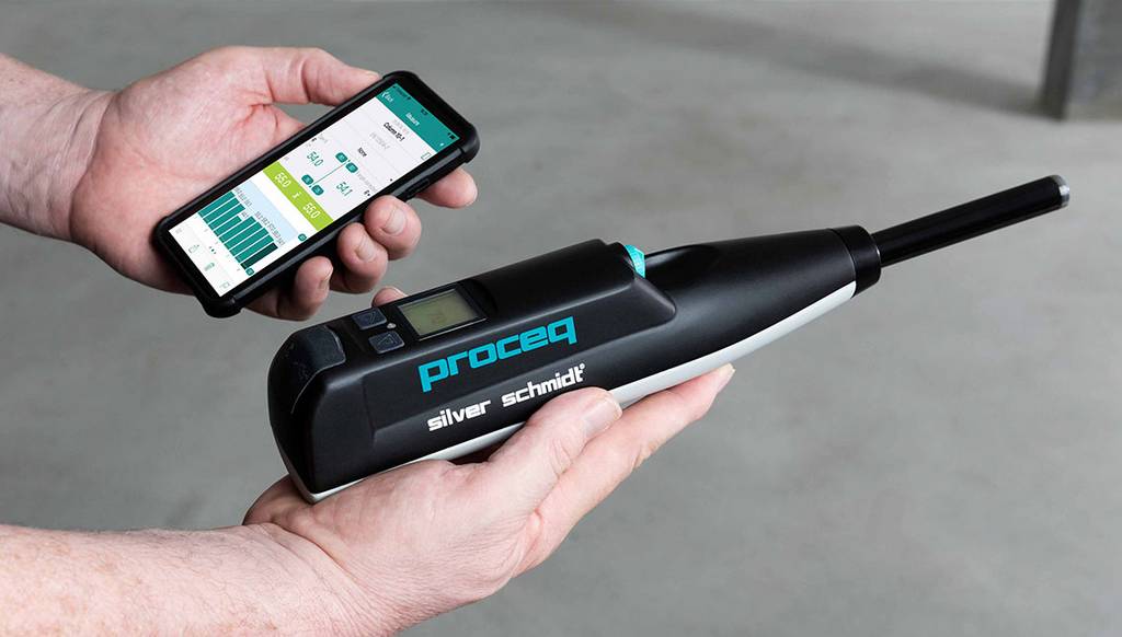 Silver Schmidt Live тип N молоток для контроля бетона - 1