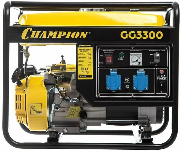 Бензиновый генератор Champion GG3300 - 4