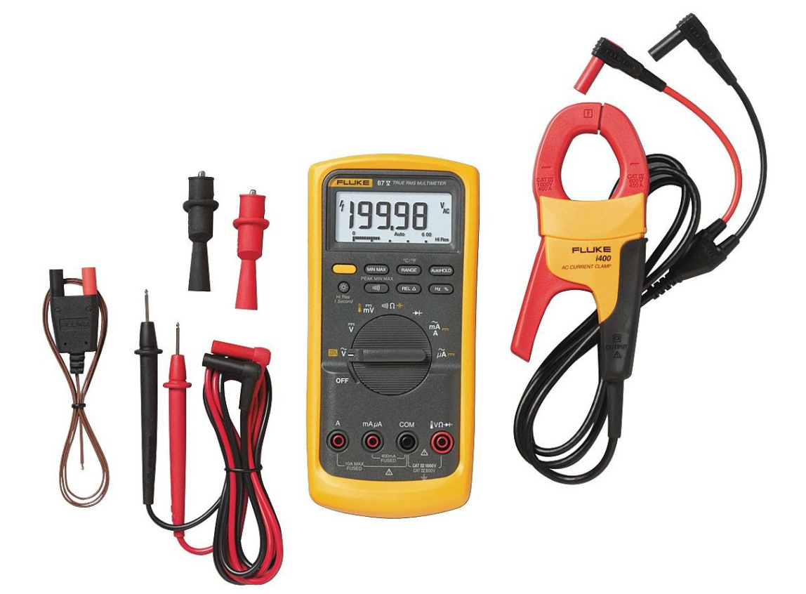 Комплект Fluke 87V IMSK - мультиметр Fluke 87V с токовыми клещами Fluke i400 AC