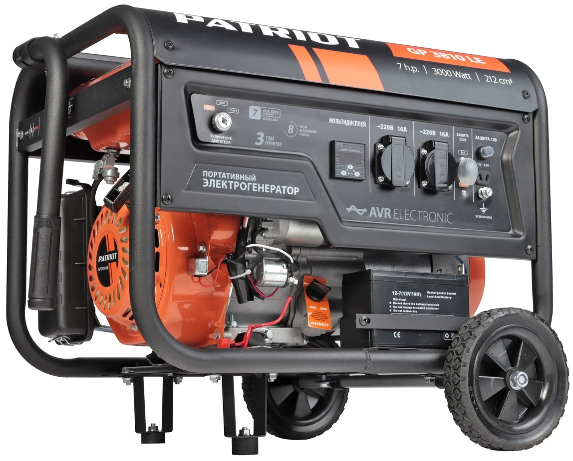 Бензиновый генератор Patriot GP 3810LE