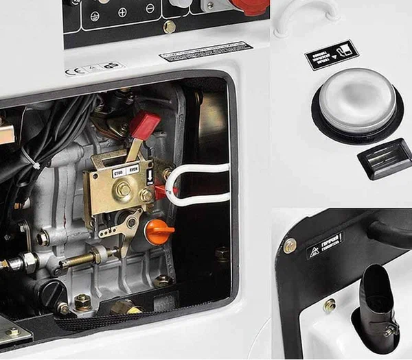 Дизельный генератор Hyundai DHY 8000SE - 3