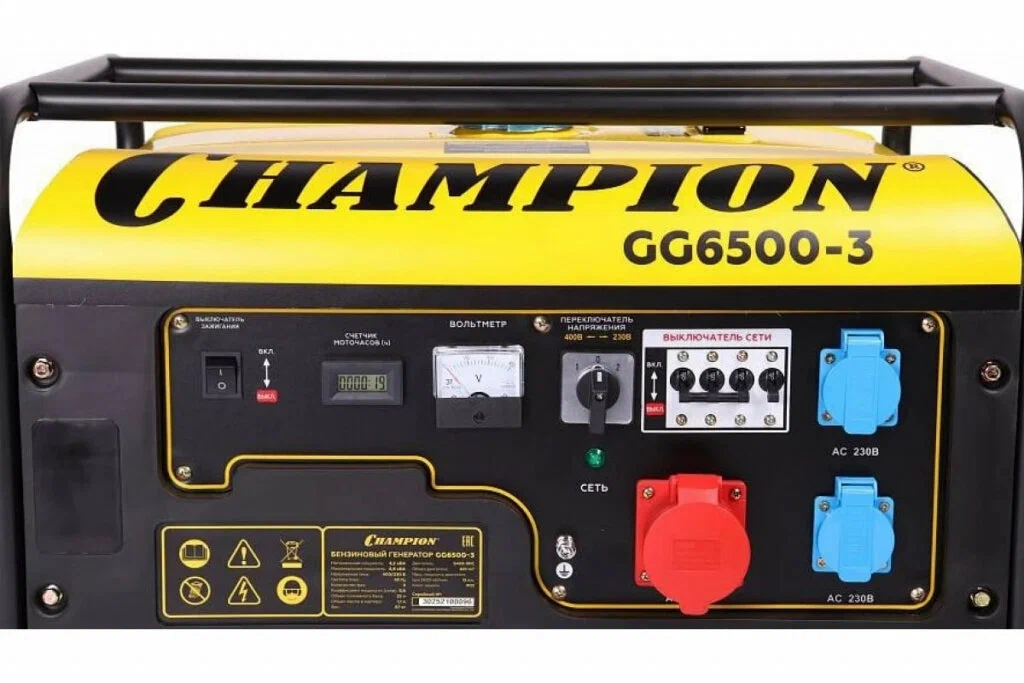 Бензиновый генератор Champion GG6500-3 - 9