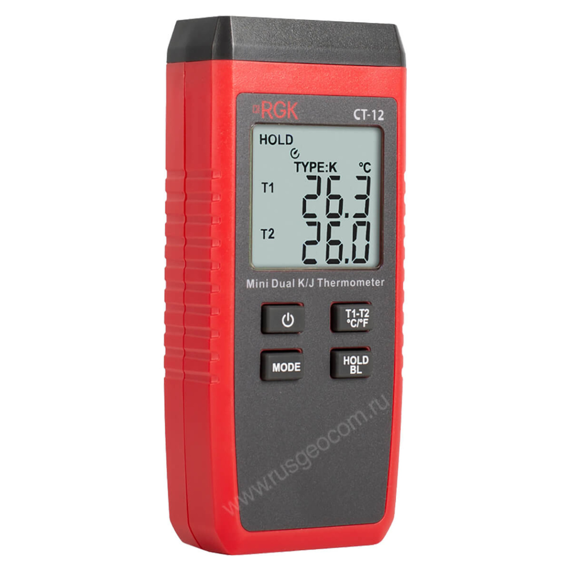 Термометр RGK CT-12 с погружными зондами температуры TR-10W с поверкой - 2