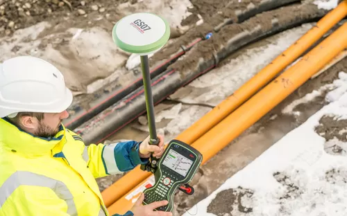 GNSS-приемник Leica GS07 GSM Radio Disto с контроллером Leica CS20 - 4