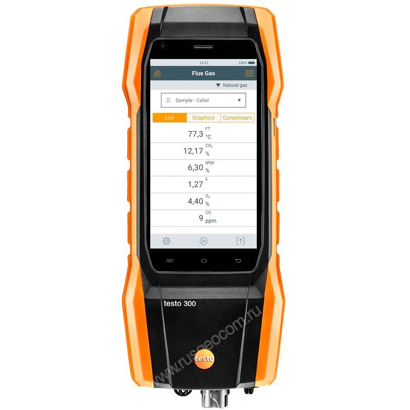 Комплект Testo 300 (O2, CO с H2-компенсацией до 8000 ppm) - 1