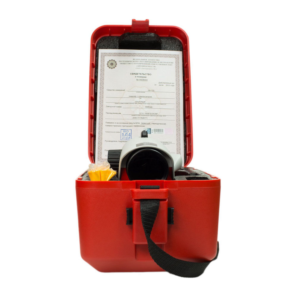 Комплект оптический нивелир Leica NA 730 plus штатив рейка - 3 в 1 с поверкой - 5