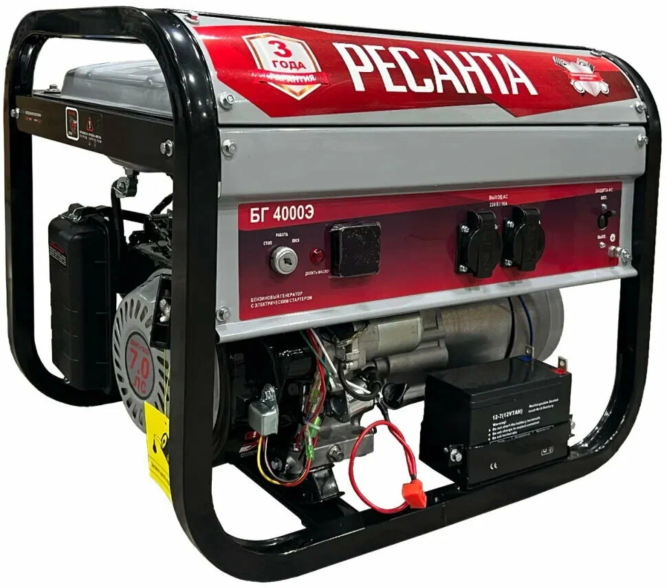 Бензиновый генератор Ресанта БГ 4000 Э - 7