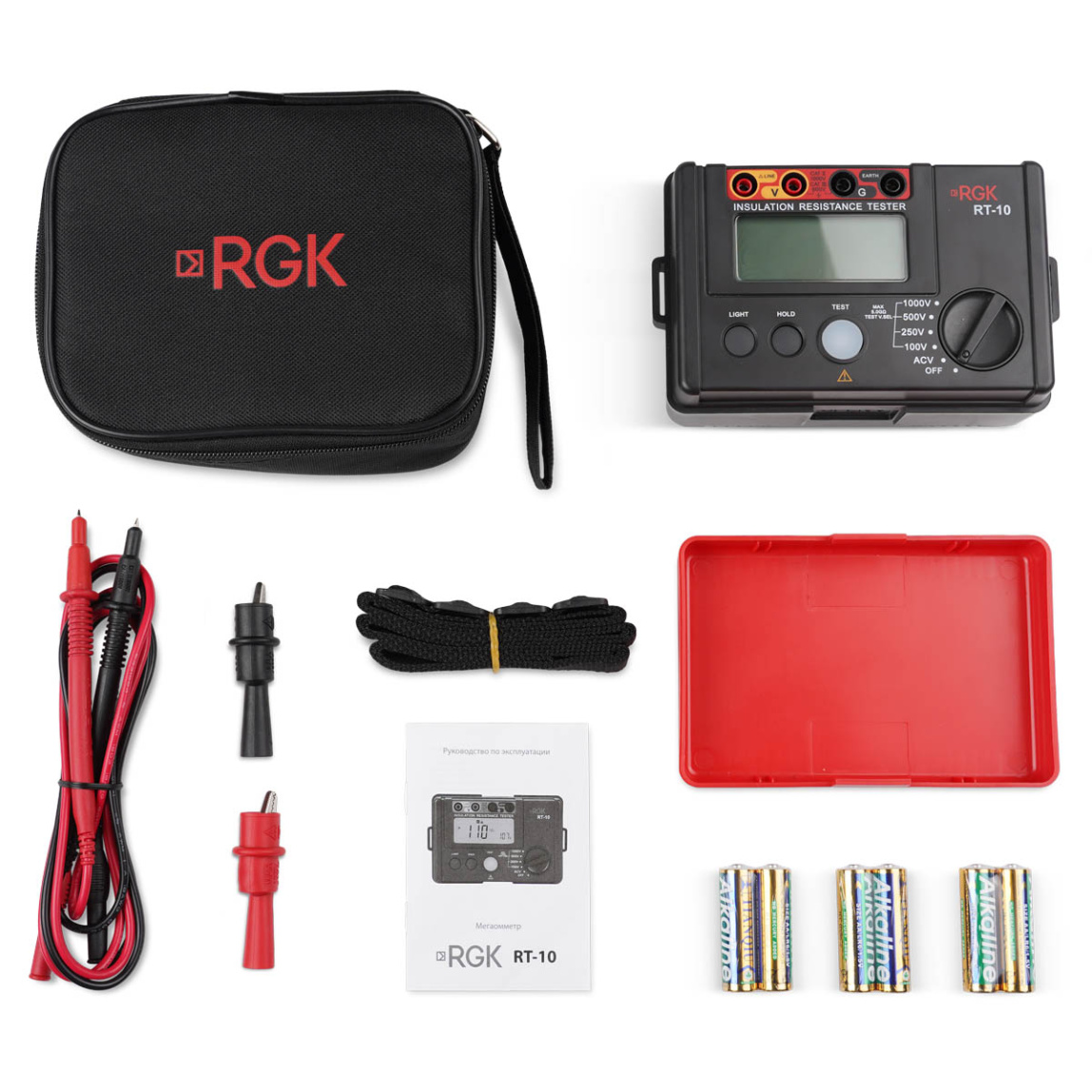 Цифровой мегаомметр RGK RT-10 - 4