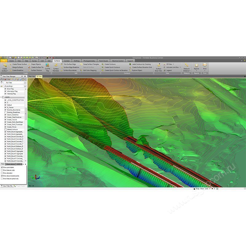 Программное обеспечение Trimble Business Center Field Data - 5