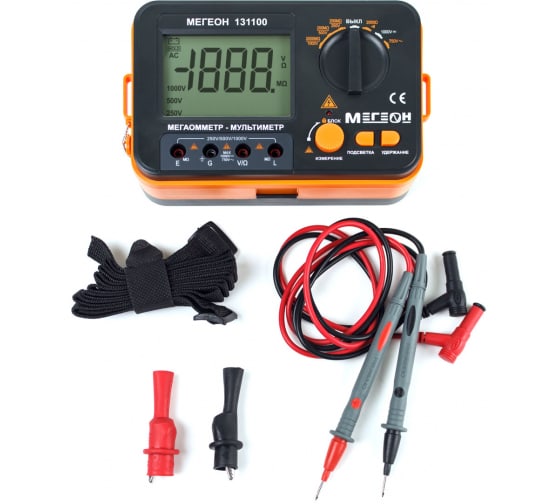 МЕГЕОН 131100 измеритель сопротивления изоляции (мегаомметр) - 1