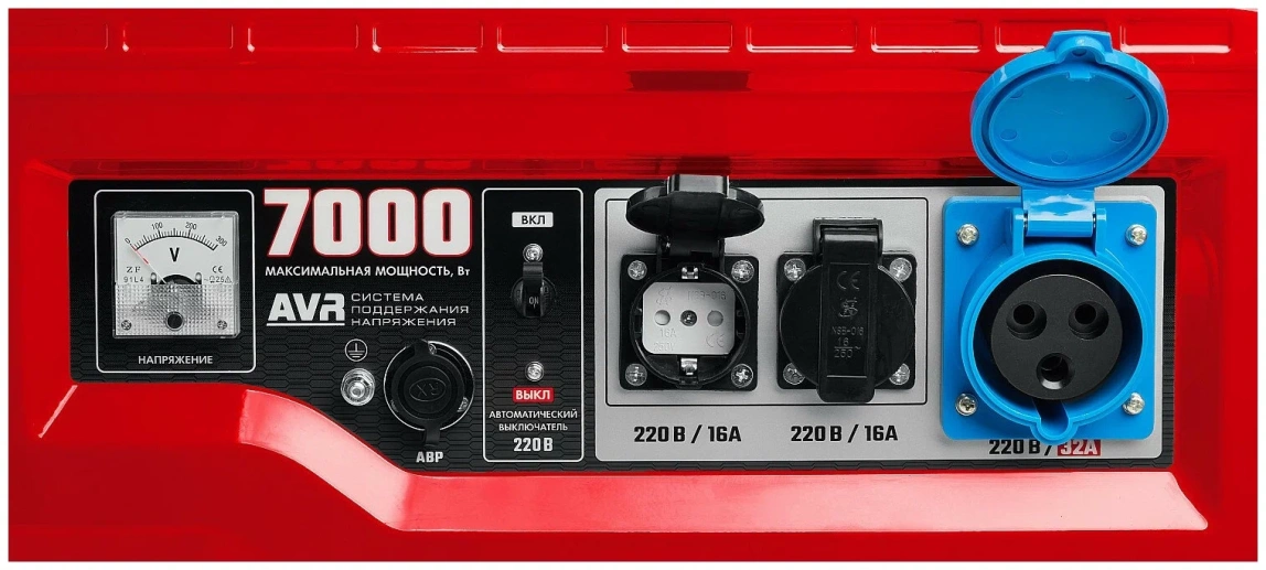 Бензиновый генератор ЗУБР СБА-7000 с АВР - 2