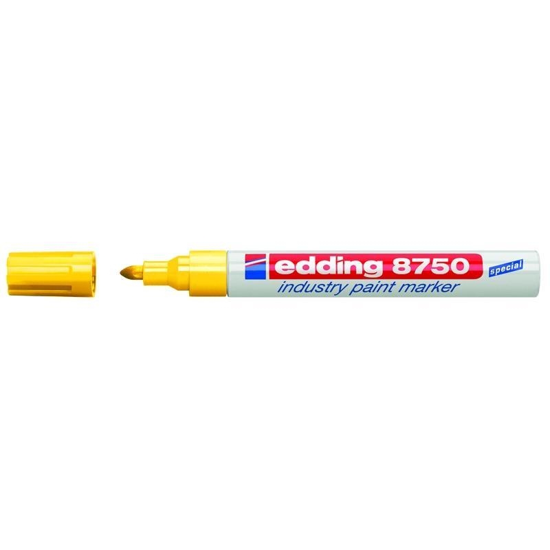 Маркер Edding 8750 Маркер промышленный желтый перманентный лаковый