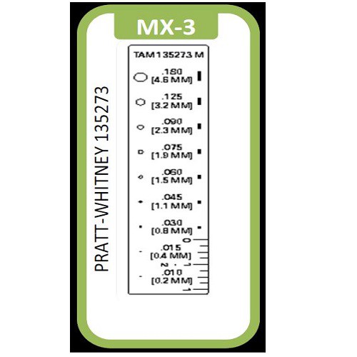 MX-3 TAM crack comparator (шаблон дефектоскописта № 53)