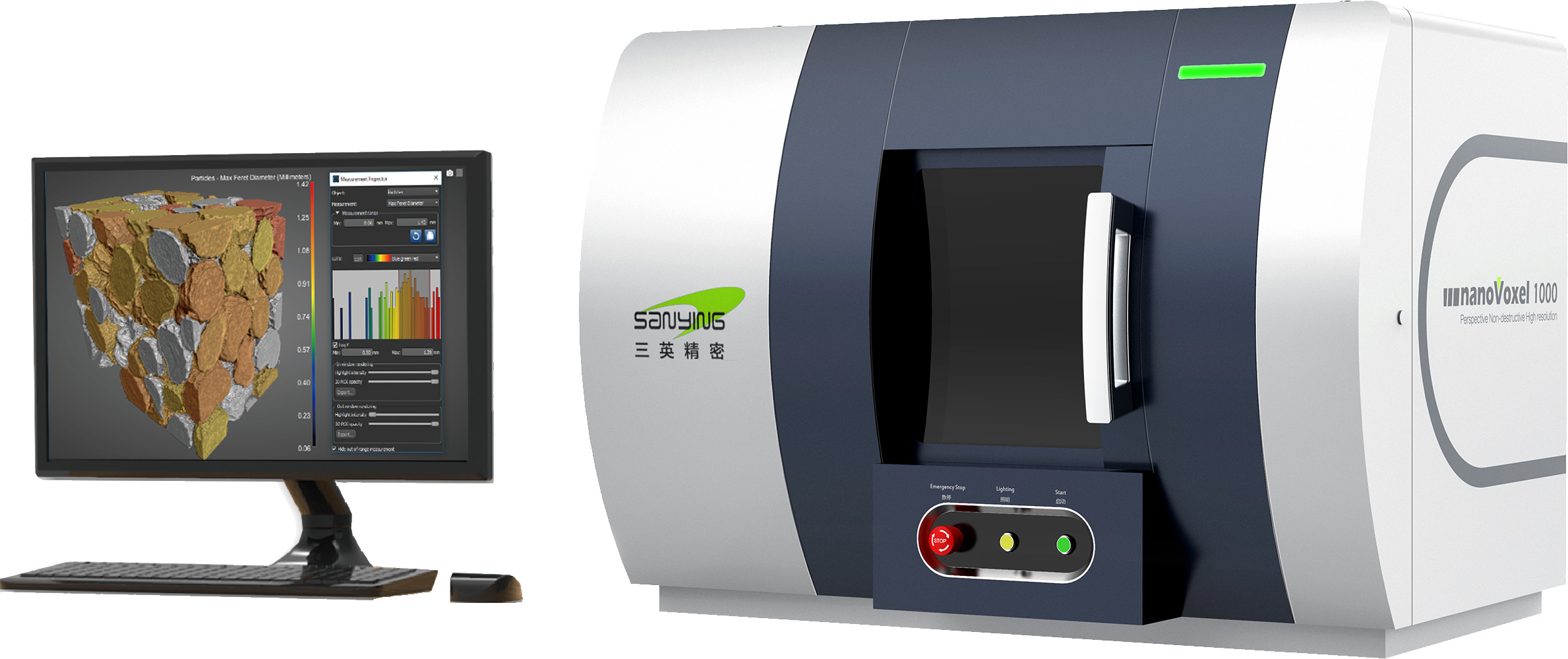 Микротомограф Sanying nanoVoxel-1000 настольный для исследования кернов